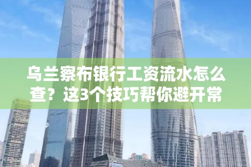 乌兰察布银行工资流水怎么查?这3个技巧帮你避开常见坑