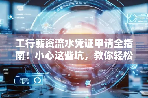 工行薪资流水凭证申请全指南!小心这些坑,教你轻松避雷