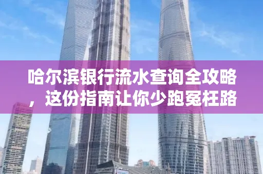 哈尔滨银行流水查询全攻略,这份指南让你少跑冤枉路