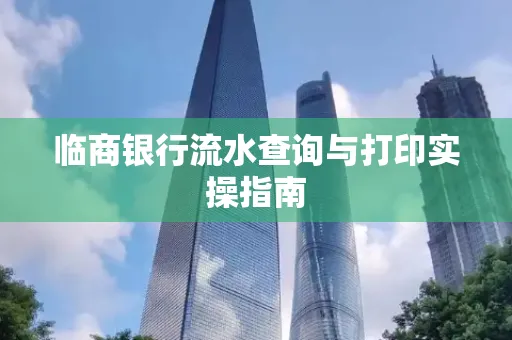 临商银行流水查询与打印实操指南