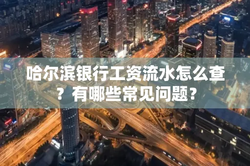哈尔滨银行工资流水怎么查？有哪些常见问题？