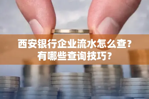 西安银行企业流水怎么查？有哪些查询技巧？