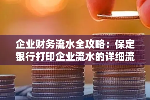 企业财务流水全攻略:保定银行打印企业流水的详细流程与材料清单