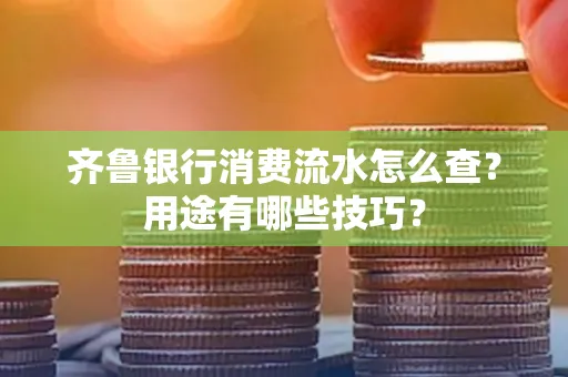 齐鲁银行消费流水怎么查?用途有哪些技巧?