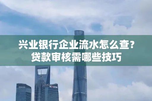 兴业银行企业流水怎么查?贷款审核需哪些技巧