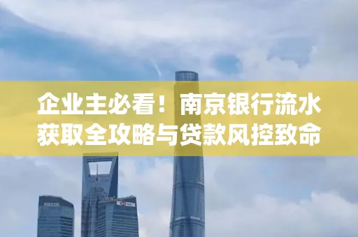 企业主必看！南京银行流水获取全攻略与贷款风控致命盲点解析]