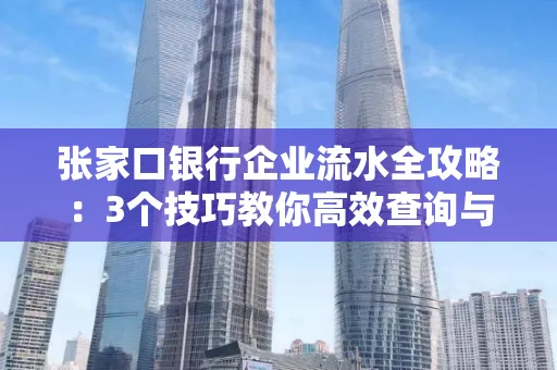 张家口银行企业流水全攻略:3个技巧教你高效查询与风险规避