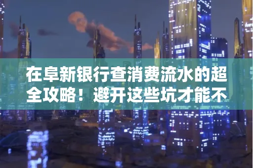 在阜新银行查消费流水的超全攻略!避开这些坑才能不踩雷