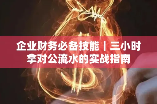 企业财务必备技能|三小时拿对公流水的实战指南