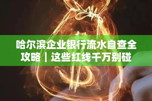 哈尔滨企业银行流水自查全攻略|这些红线千万别碰