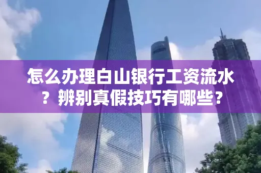 怎么办理白山银行工资流水?辨别真假技巧有哪些?