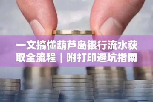 一文搞懂葫芦岛银行流水获取全流程|附打印避坑指南