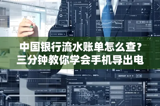 中国银行流水账单怎么查?三分钟教你学会手机导出电子版
