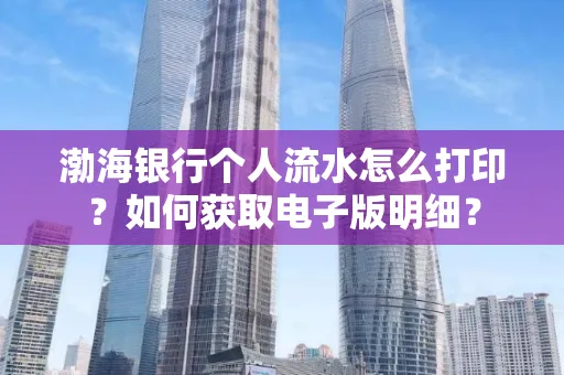 渤海银行个人流水怎么打印?如何获取电子版明细?